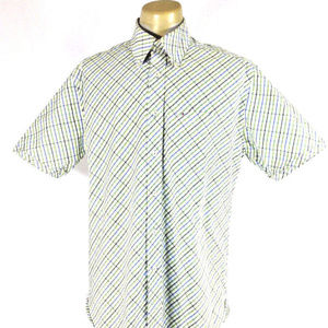 M Tommy Hilfiger Men/'s Plaid Casual Button Down Shirts Size